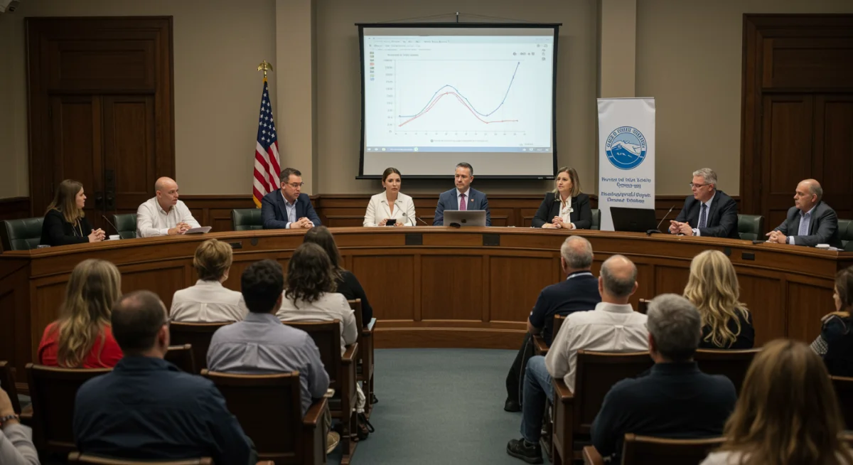 Engaged community meeting discussing water quality and upcoming EPA regulations.