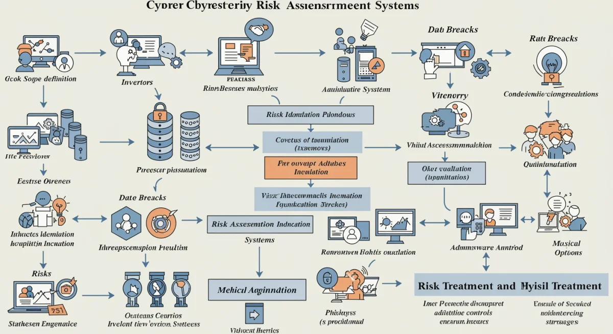Cybersecurity risk assessment flowchart for local government