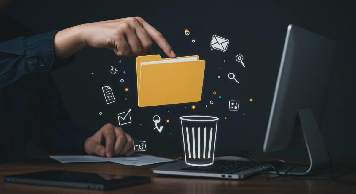 Deleting old digital files and unsubscribing from digital clutter