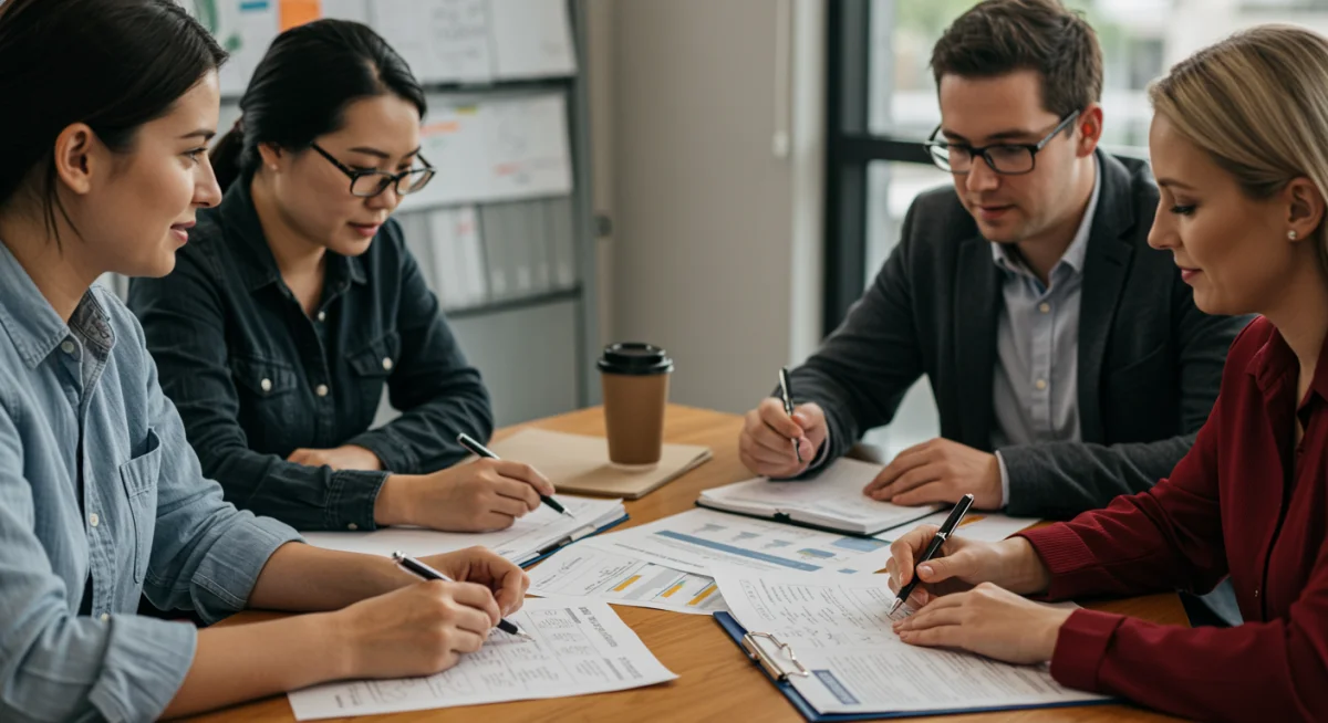 Educators and administrators planning federal grant implementation