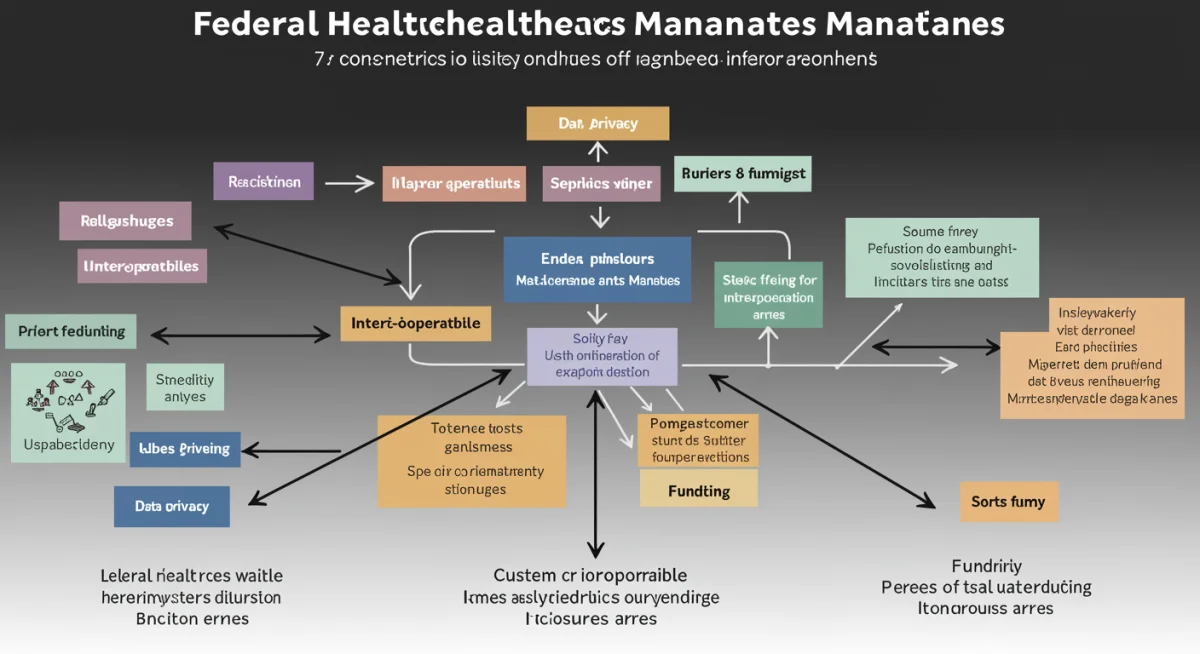 Infographic showing components of federal healthcare mandates