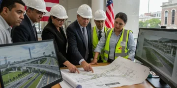 Federal Funding for Local Infrastructure: 5 Key Changes 2026 Local officials reviewing infrastructure plans with federal funding implications