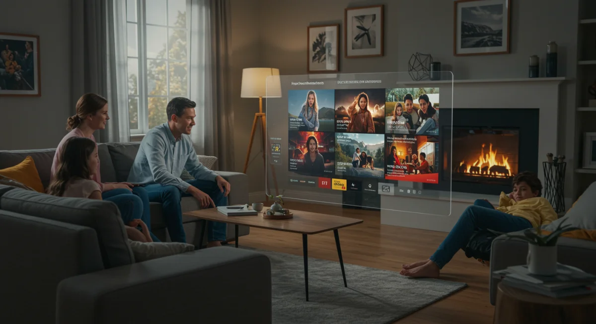 Personalized streaming experience on a smart display for families