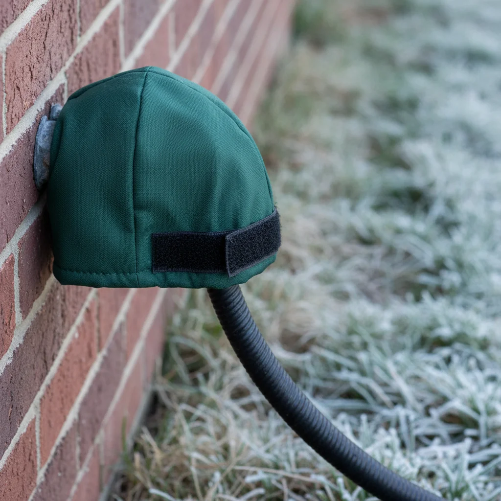 Outdoor spigot with freeze-proof cover